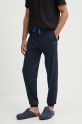 BOSS pantaloni de lounge tricotaj bleumarin 50515305