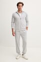 BOSS nohavice loungwear pánske bavlnené s elastanom Mix&Match Pants 50515305 sivá SS26