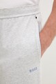 BOSS nohavice loungwear pánske bavlnené s elastanom Mix&Match Pants sivá 50515305