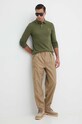 Polo Ralph Lauren pantaloni in cotone 710924110 verde SS24