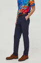 granatowy Polo Ralph Lauren spodnie z domieszką wełny Męski