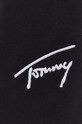 Bavlněné tepláky Tommy Jeans černá DM0DM18356
