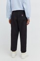 Бавовняні спортивні штани Tommy Jeans DM0DM18378 чорний SS24