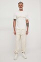 Calvin Klein Jeans pantaloni de trening din bumbac J30J324953 bej SS24