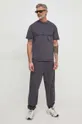 Calvin Klein Jeans pamut melegítőnadrág szürke