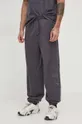 grigio Calvin Klein Jeans pantaloni da jogging in cotone