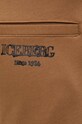 Бавовняні спортивні штани Iceberg бежевий B011.6300