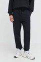 Herschel pantaloni de trening din bumbac bumbac negru 50292.00001