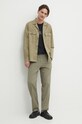 Samsoe Samsoe pantaloni SAJOHNNY M24100062 verde SS24