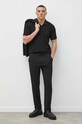 Les Deux pantaloni LDM501100 negru SS24