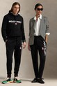 Odzież Polo Ralph Lauren spodnie dresowe 710835768 czarny