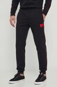 HUGO pantaloni de trening tricotaj negru 50510579