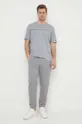 Бавовняні спортивні штани Armani Exchange сірий
