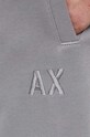 Armani Exchange spodnie dresowe bawełniane szary 3DZPLF.ZJ4XZ