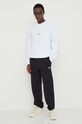 MSGM pantaloni de trening din bumbac 2000MP500.200000 negru SS24