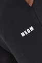 MSGM pantaloni de trening din bumbac negru 2000MP500.200000
