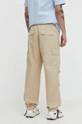 Hugo Blue pantaloni in cotone beige