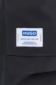 μαύρο Βαμβακερό παντελόνι Hugo Blue