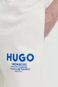 beżowy Hugo Blue spodnie dresowe bawełniane