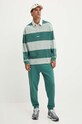 Hugo Blue pantaloni de trening din bumbac 50522360 verde AW25