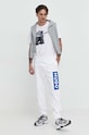 HUGO Blue spodnie dresowe bawełniane 50522365 biały SS24
