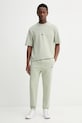 Hugo Blue spodnie dresowe bawełniane 50522372 zielony AA00