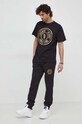 Versace Jeans Couture spodnie dresowe bawełniane 76GAAT02.CF01T czarny SS24