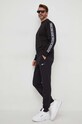 Versace Jeans Couture pantaloni de trening din bumbac 76GAAE05.CF00E negru SS24