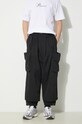 Y-3 pantaloni Cuffed Twill Planet friendly negru IN8756