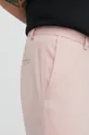 różowy HUGO spodnie z domieszką wełny