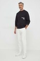 United Colors of Benetton spodnie dresowe bawełniane 3J68UF00K beżowy SS24