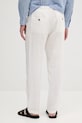 Abbigliamento United Colors of Benetton pantaloni in lino 4AGHUF00M bianco