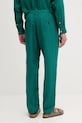 Abbigliamento United Colors of Benetton pantaloni in lino 4AGHUF00M verde