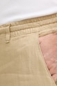 United Colors of Benetton pantaloni in lino beige 4AGHUF00M