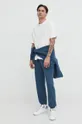 Abercrombie & Fitch spodnie dresowe niebieski