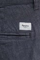 Pepe Jeans spodnie RELAXED PLEATED LINEN PANTS szary PM211700