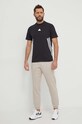 adidas Originals pantaloni de trening din bumbac IR7887 bej SS24