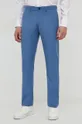 niebieski Sisley spodnie Męski