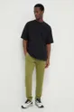 American Vintage spodnie dresowe zielony