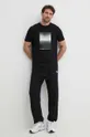 Хлопковые спортивные штаны Karl Lagerfeld Dour Darcel X Karl чёрный