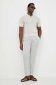 Tommy Hilfiger pantaloni in lino misto MW0MW33914 grigio SS24