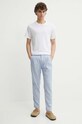 Drykorn spodnie lniane CHASY 40393.126014 niebieski SS24