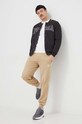 Puma pantaloni de trening T7 624329 bej SS24