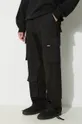 czarny Represent spodnie bawełniane Baggy Cargo Pant