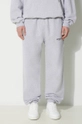 Памучен спортен панталон Represent Owners Club Sweatpant сив OCM412.302