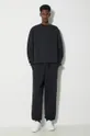 Хлопковые спортивные штаны A-COLD-WALL* Essential Sweatpant чёрный