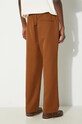 Oblečenie Nohavice s prímesou vlny Drôle de Monsieur Le Pantalon Droit D.BP152.PL127.WHY hnedá