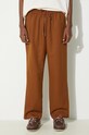Nohavice s prímesou vlny Drôle de Monsieur Le Pantalon Droit hnedá D.BP152.PL127.WHY
