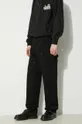 black Carhartt WIP cotton trousers Double Knee Pant