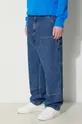 albastru Carhartt WIP jeansi Double Knee Pant